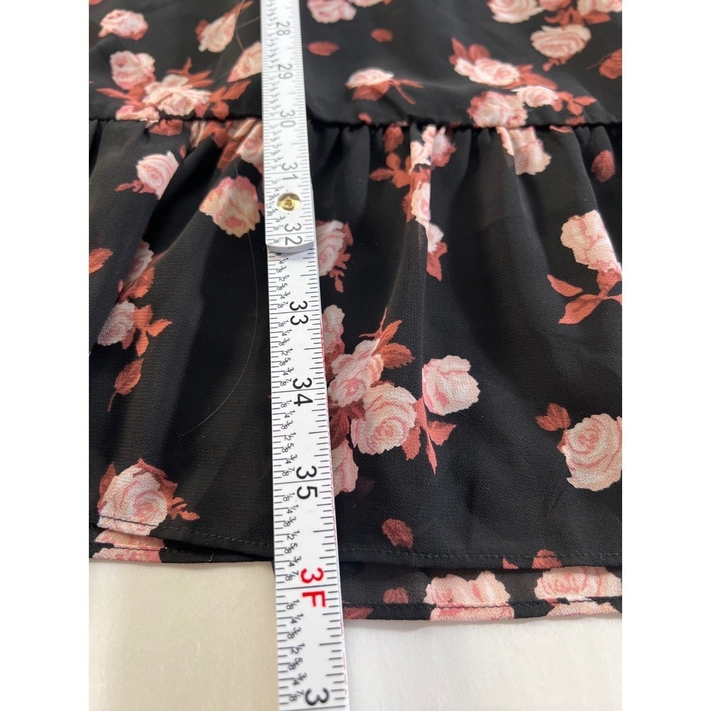 Michael Kors Women Dress Small Floral Print Long Sleeve Mini Casual Designer EUC - Picture 12 of 13